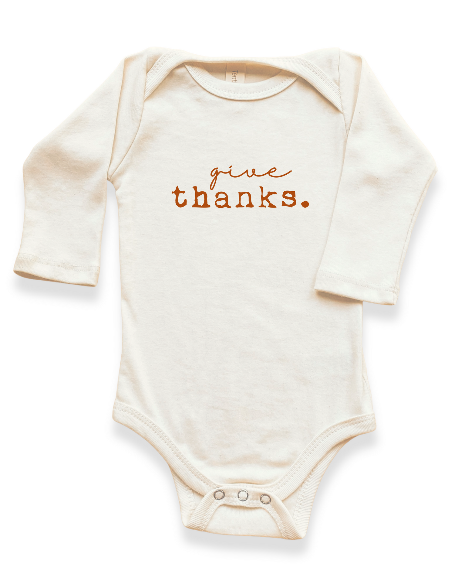 Give Thanks Organic Bodysuit Long Sleeve