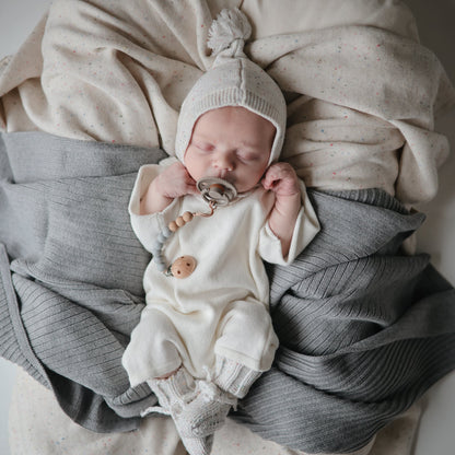 FRIGG Rope Natural Rubber Pacifier 2 - Pack - Tenth &amp; Pine - FRIGG PACIFIERS - 6 - 18 months - Cream/Green Tea