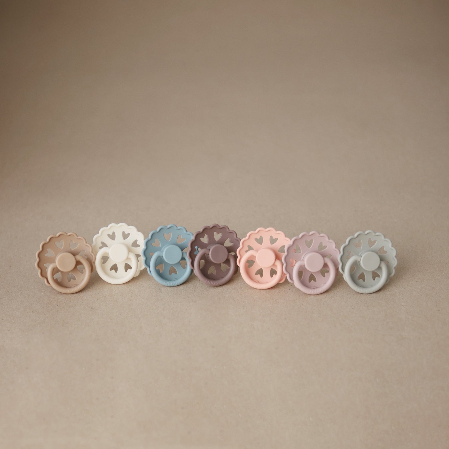 FRIGG Andersen Fairytale Silicone Pacifier 2 - Pack - Tenth &amp; Pine - FRIGG PACIFIERS - 6 - 18 months - Stone Blue/Willow Gray