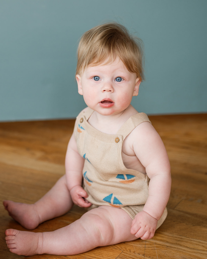 Frankie Romper Sand Dollar