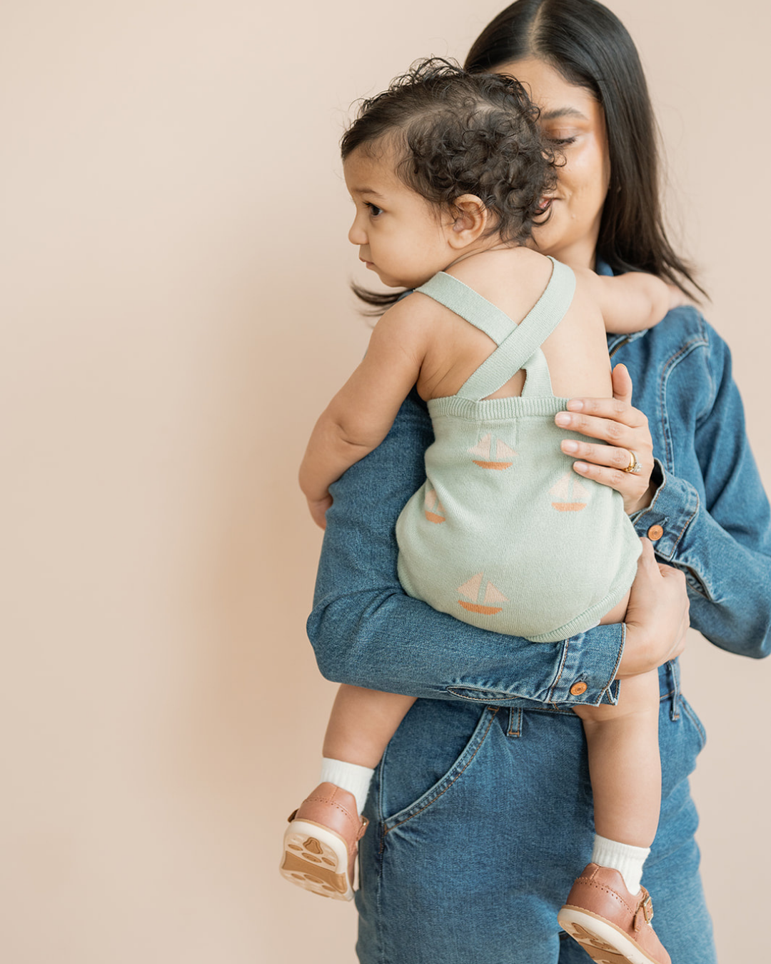 Frankie Romper Seafoam