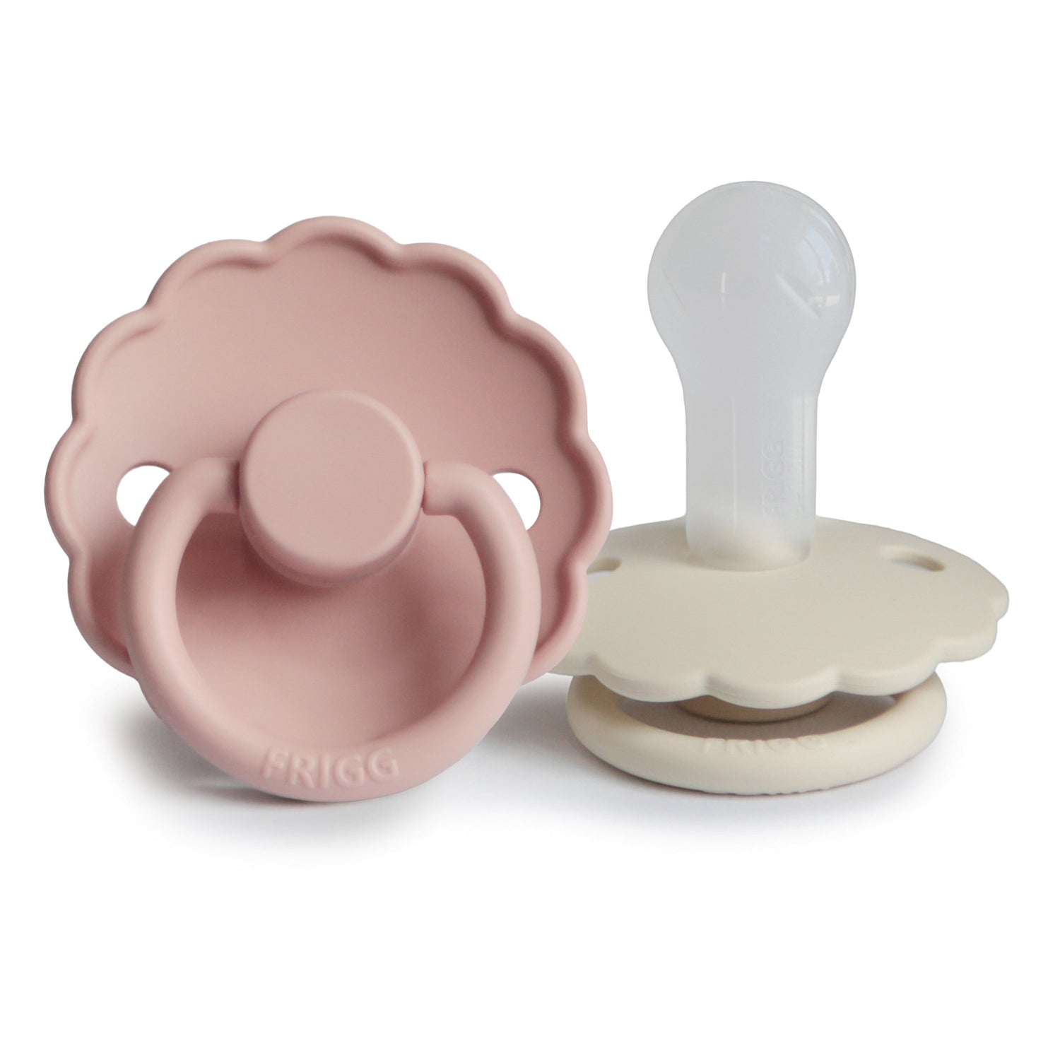 FRIGG Daisy Silicone Pacifier 2 - Pack - Tenth &amp; Pine - FRIGG PACIFIERS - 6 - 18 months - Blush/Cream