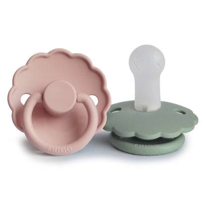 FRIGG Daisy Silicone Pacifier 2 - Pack - Tenth &amp; Pine - FRIGG PACIFIERS - 6 - 18 months - Blush/Sage
