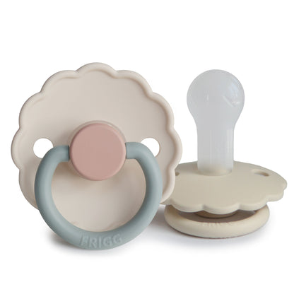 FRIGG Daisy Silicone Pacifier 2 - Pack - Tenth &amp; Pine - FRIGG PACIFIERS - 0 - 6 months - Cotton Candy/Sandstone