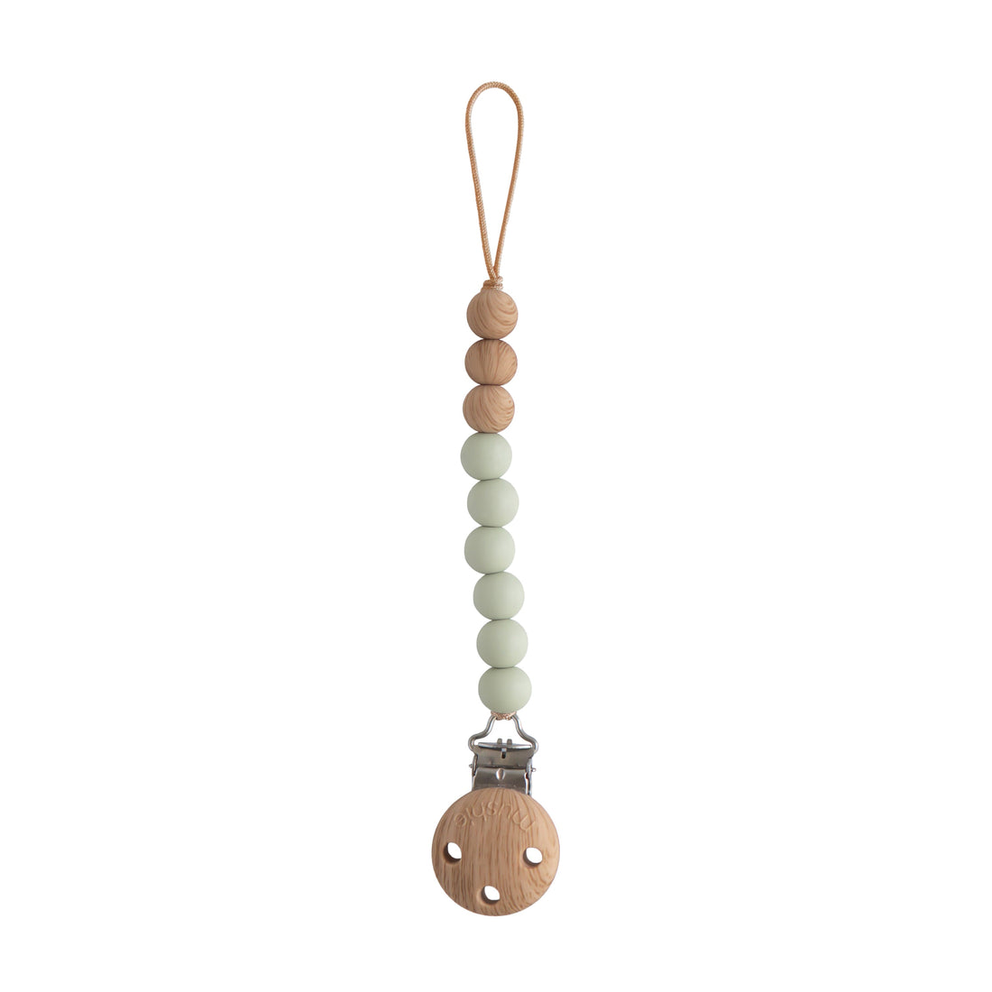 Silicone Pacifier Clip | Eva - Tenth &amp; Pine - Pacifier Clip - Sage