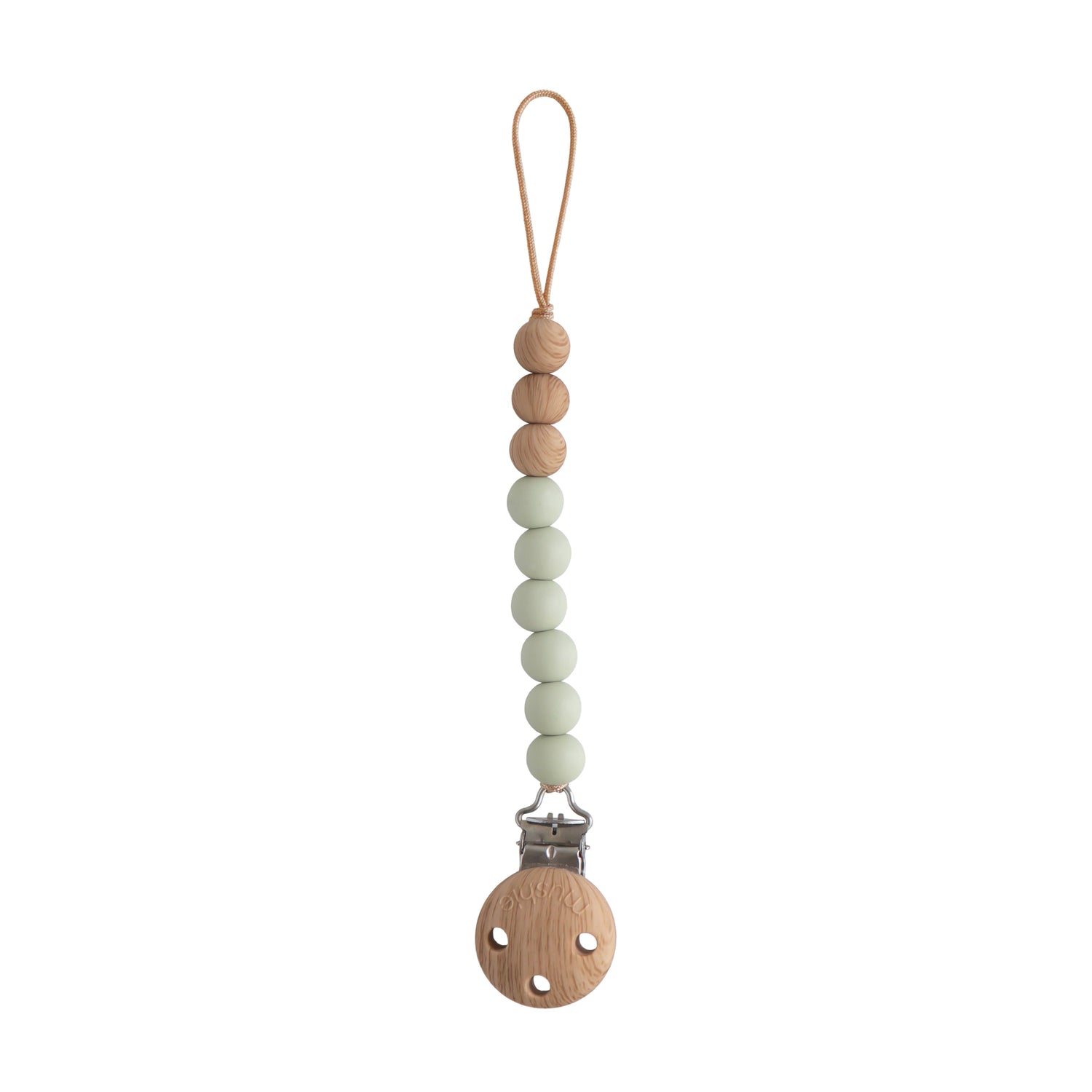 Silicone Pacifier Clip | Eva - Tenth &amp; Pine - Pacifier Clip - Sage
