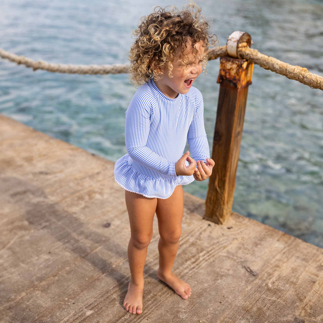 Parisian Summer LS Skirt Surf Suit