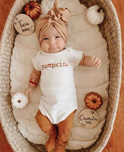 Pumpkin Organic Baby Bodysuit