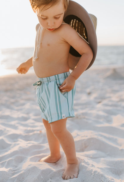 Candyland Stripe Swim Shorts