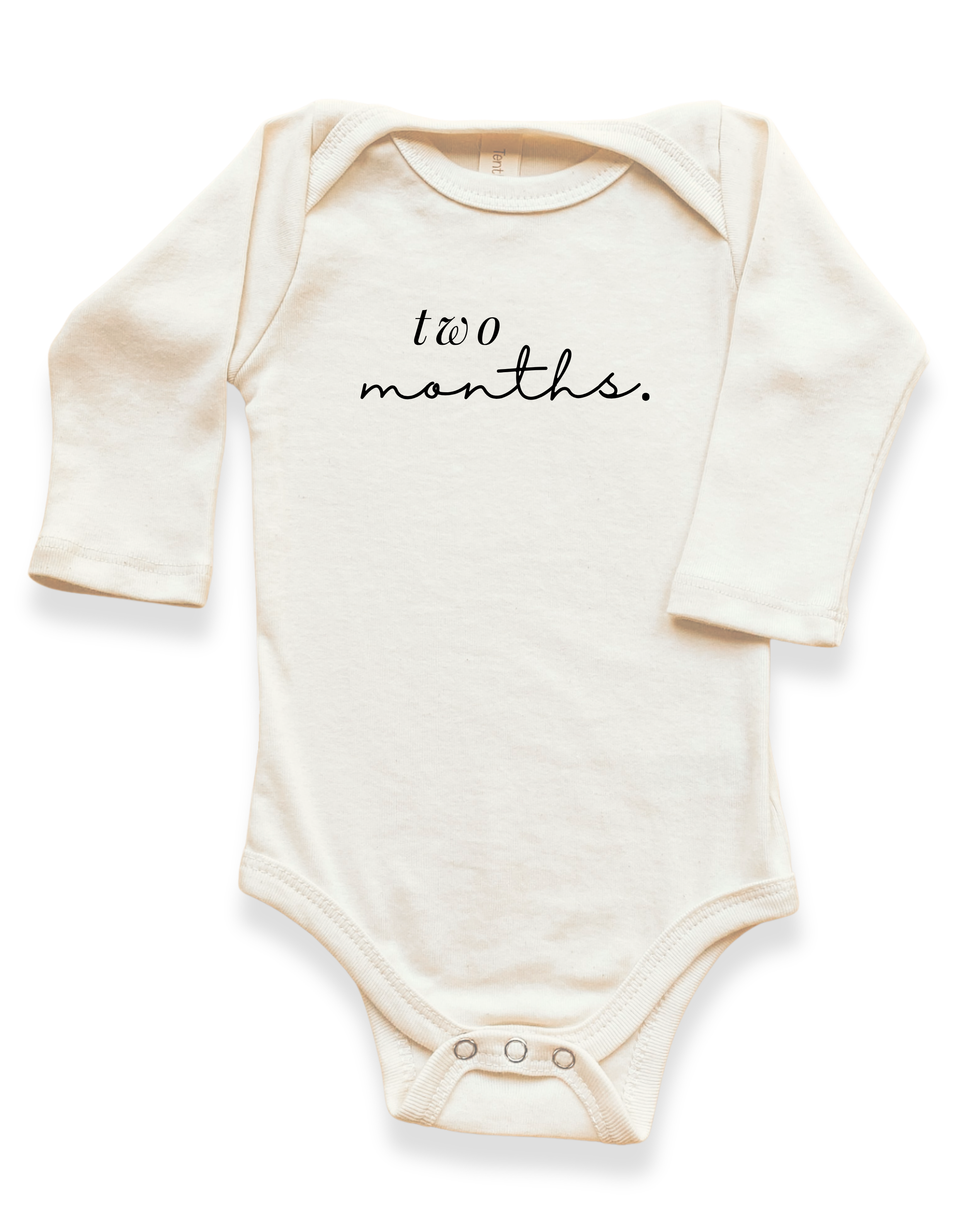 Monthly Milestones Organic Baby Bodysuit Long Sleeve