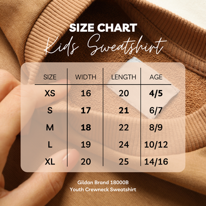 Cookie Baking Crew | Kids Crewneck Sweatshirt