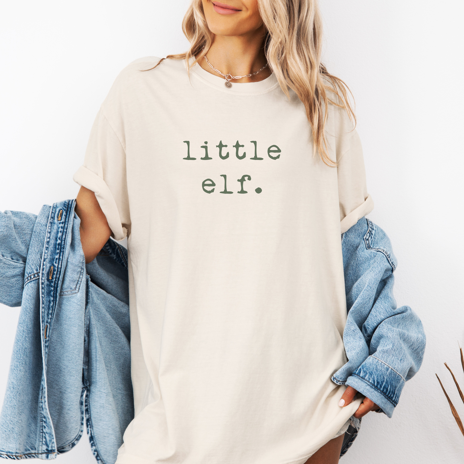 Little Elf (Olive) | Adult Short Sleeve T-Shirt