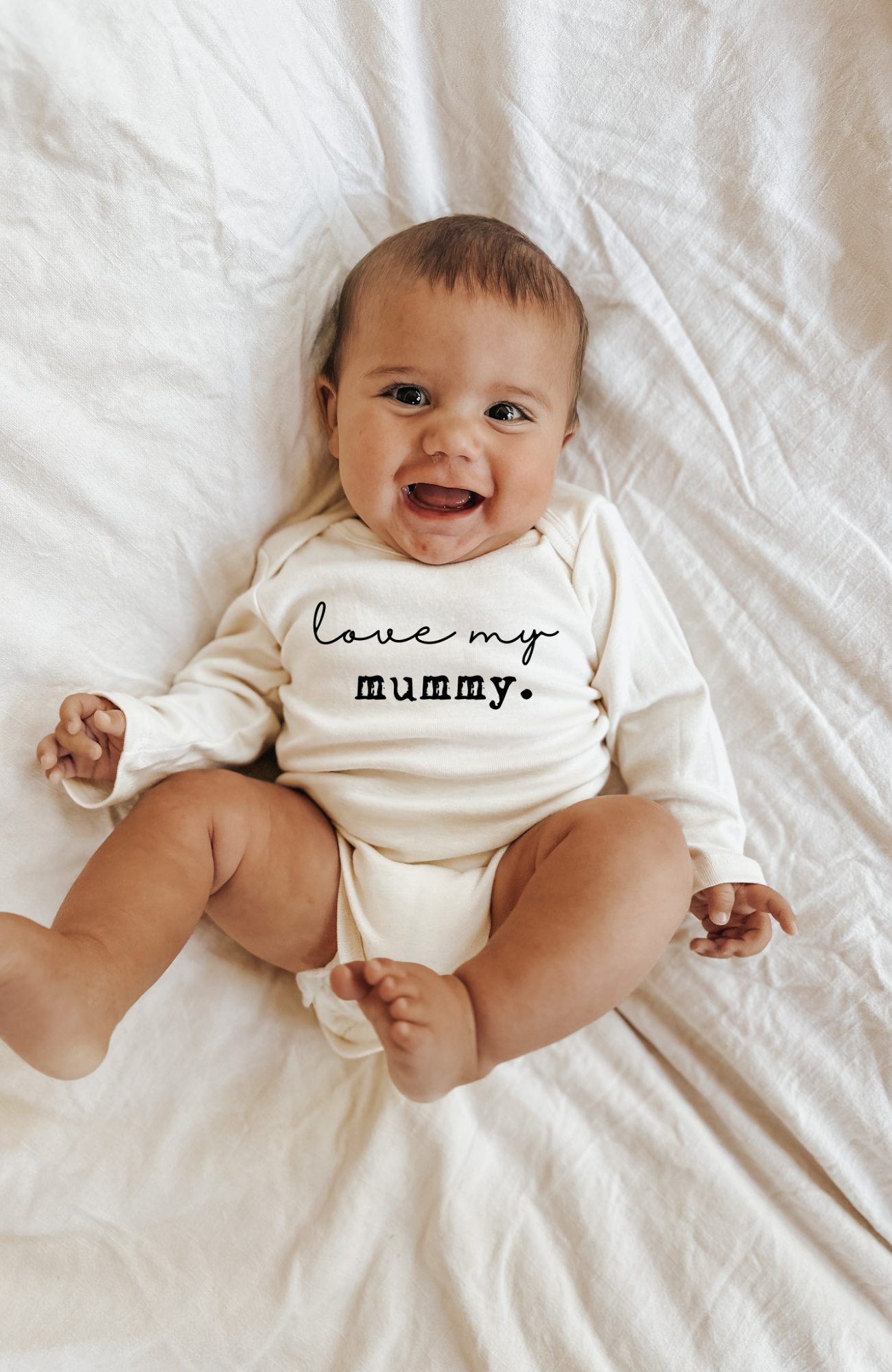 Love My Mummy Organic Bodysuit Long Sleeve