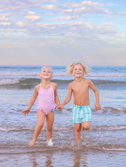 Candyland Stripe Swim Shorts