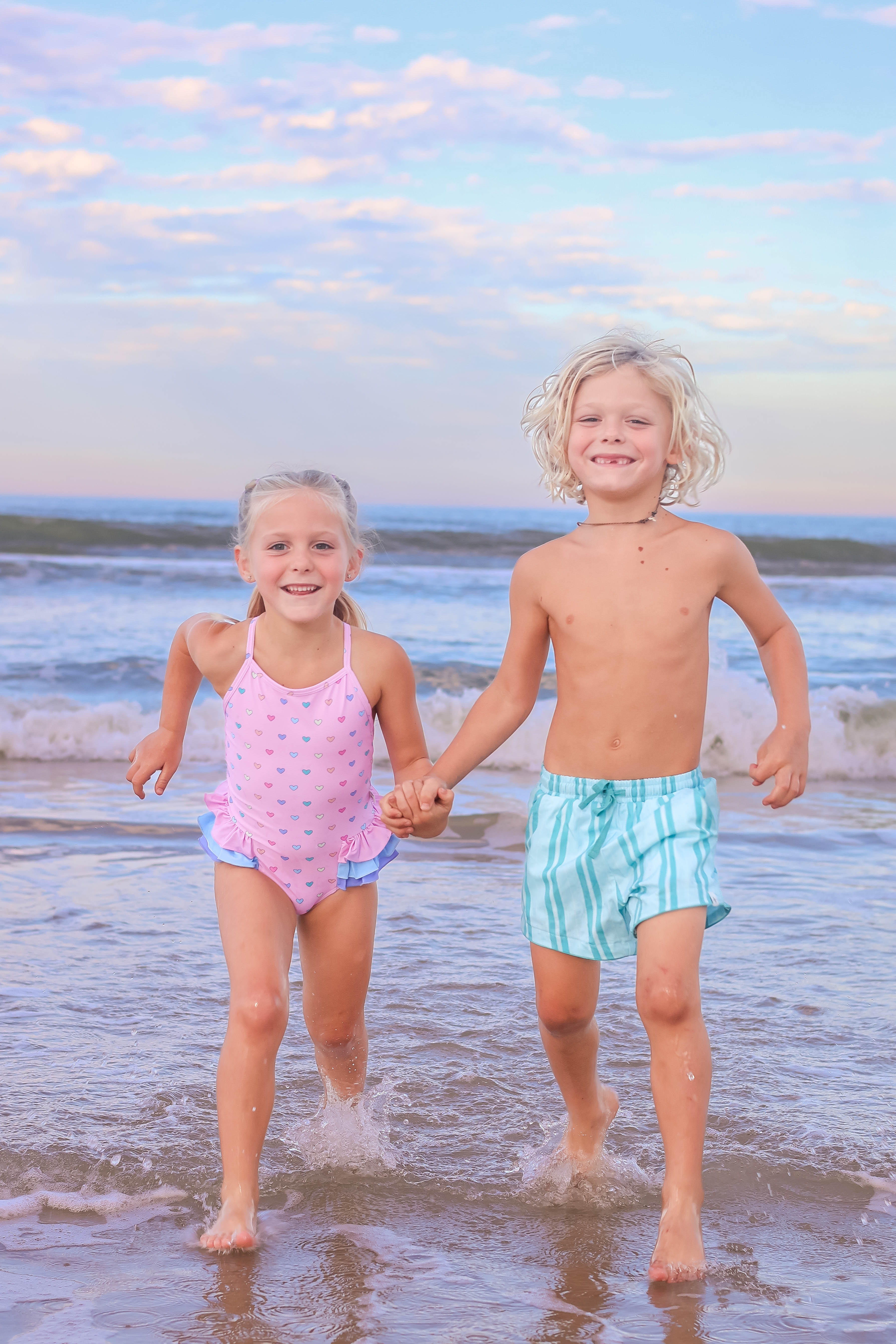 Candyland Stripe Swim Shorts