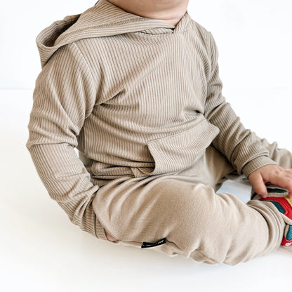 LONG SLEEVE HOODIE- Mushroom