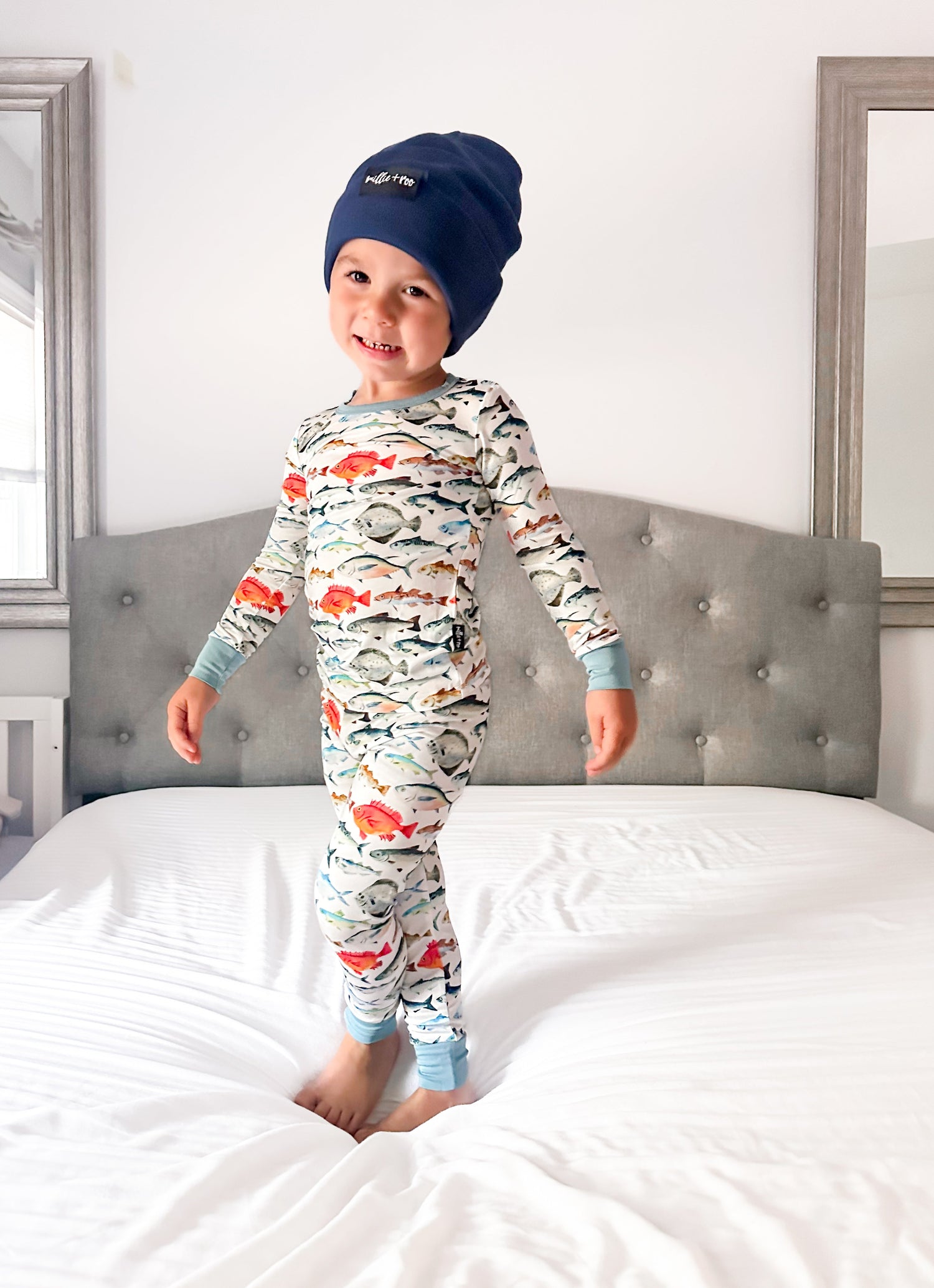 BAMBOO CUFF BEANIE- Navy