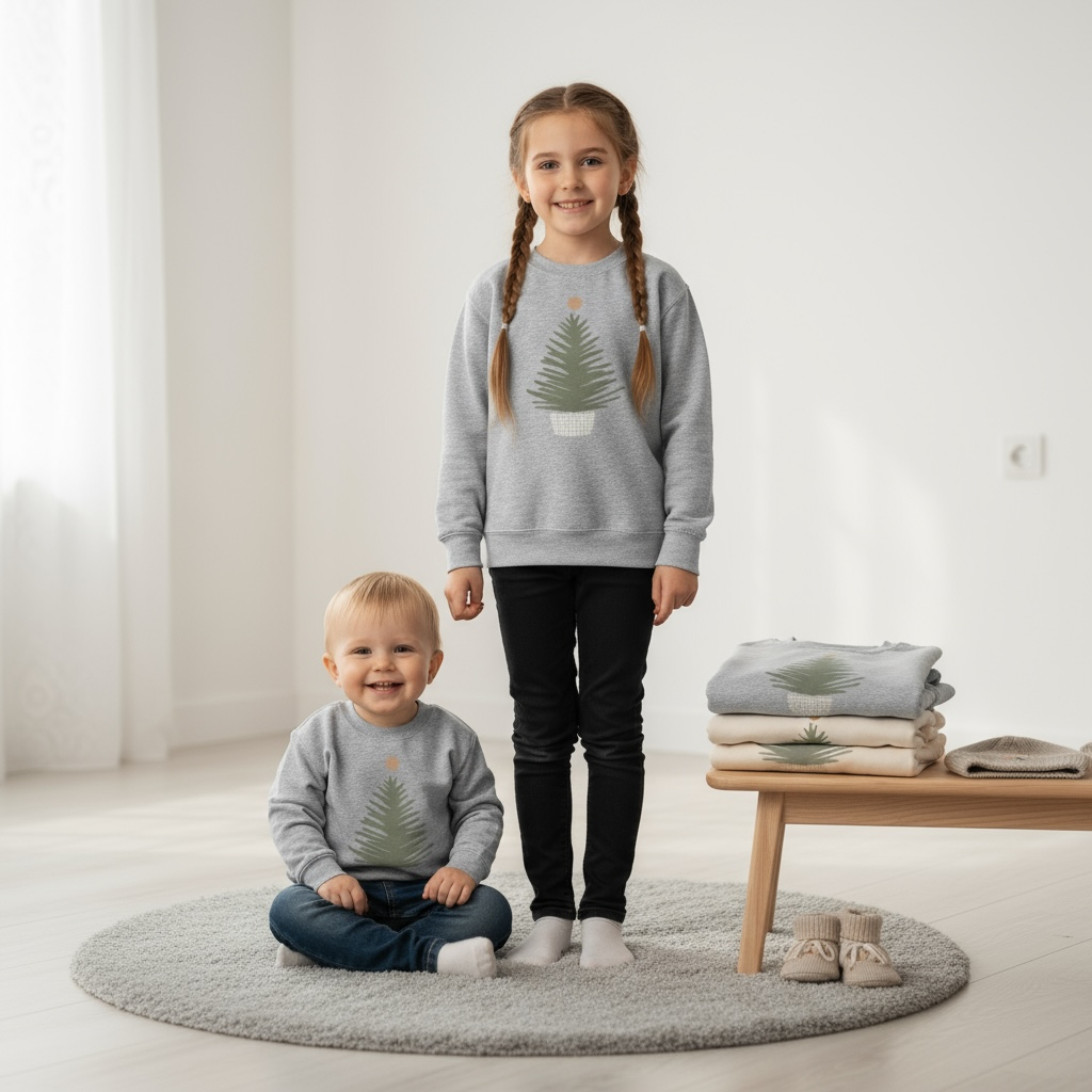 Holiday Tree | Kids Crewneck Sweatshirt