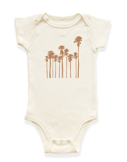 Palm Trees Organic Cotton Baby Bodysuit