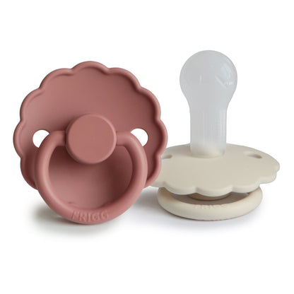 FRIGG Daisy Silicone Pacifier 2 - Pack - Tenth &amp; Pine - FRIGG PACIFIERS - 6 - 18 months - Powder Blush/Cream