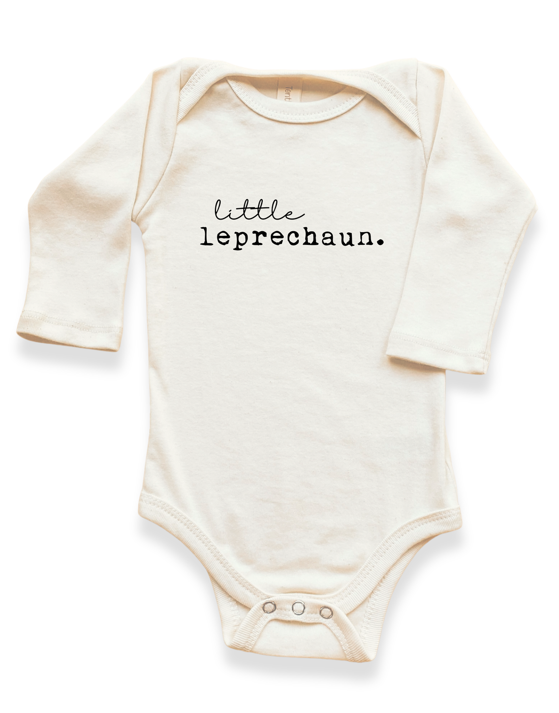 Little Leprechaun Organic Baby Bodysuit Long Sleeve