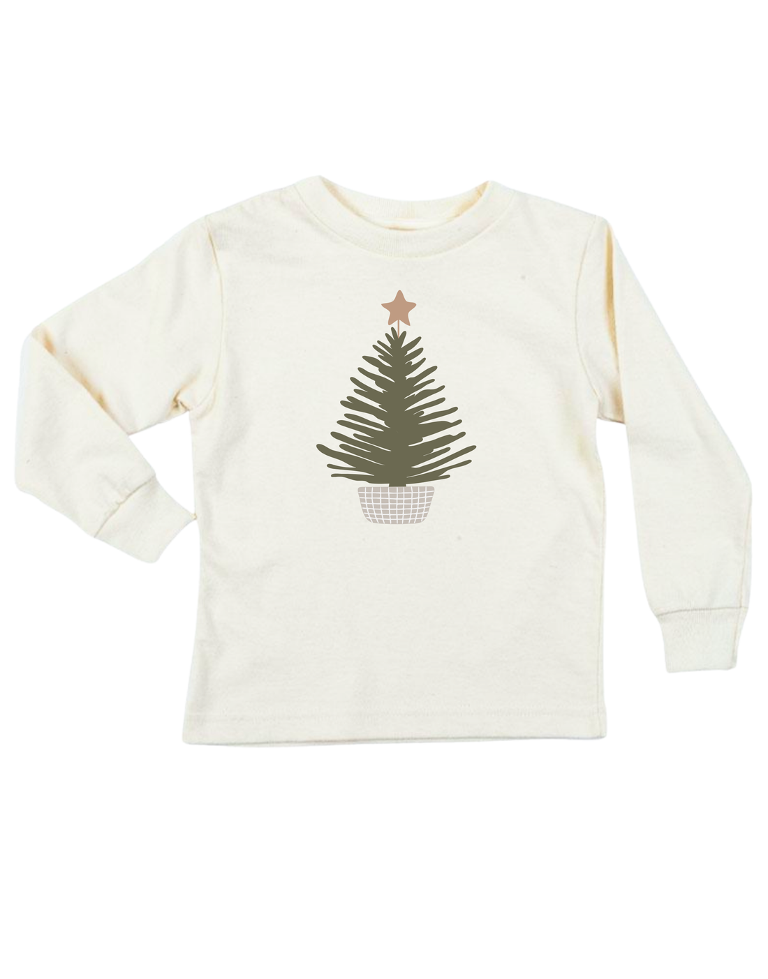 Holiday Tree Organic Kids T-Shirt Long Sleeve