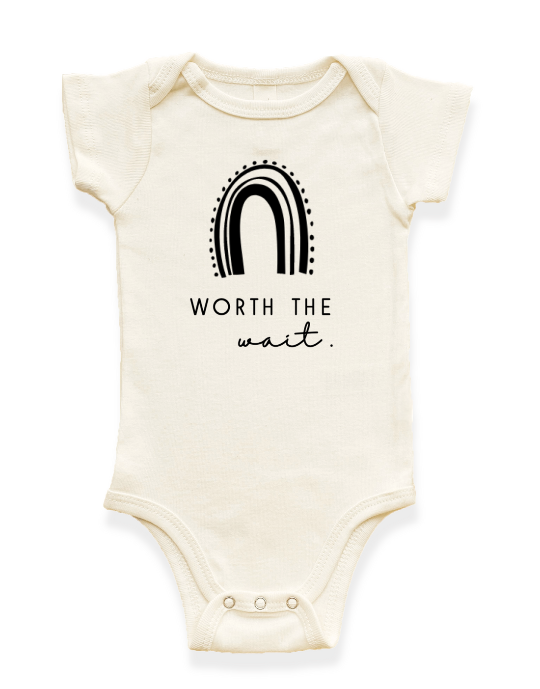 Worth the Wait Organic Baby Bodysuit