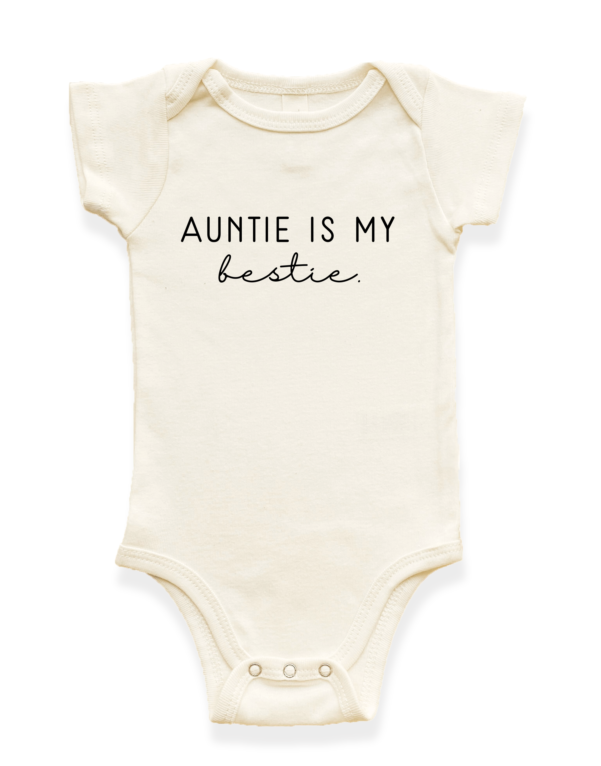 Auntie is my Bestie Organic Baby Bodysuit