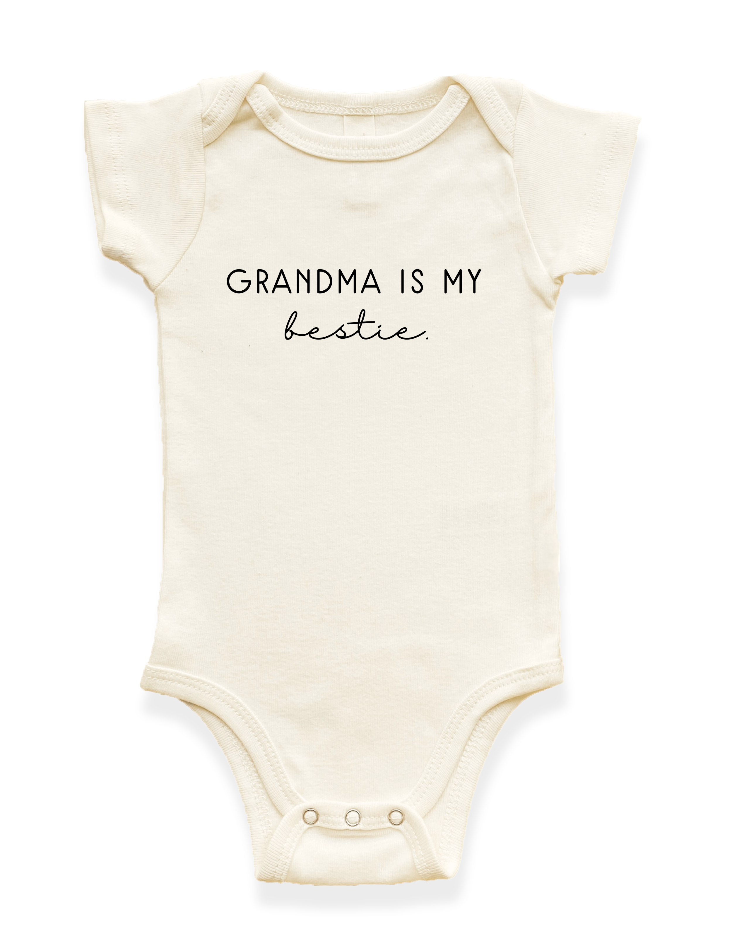 Grandma is my Bestie Organic Baby Bodysuit