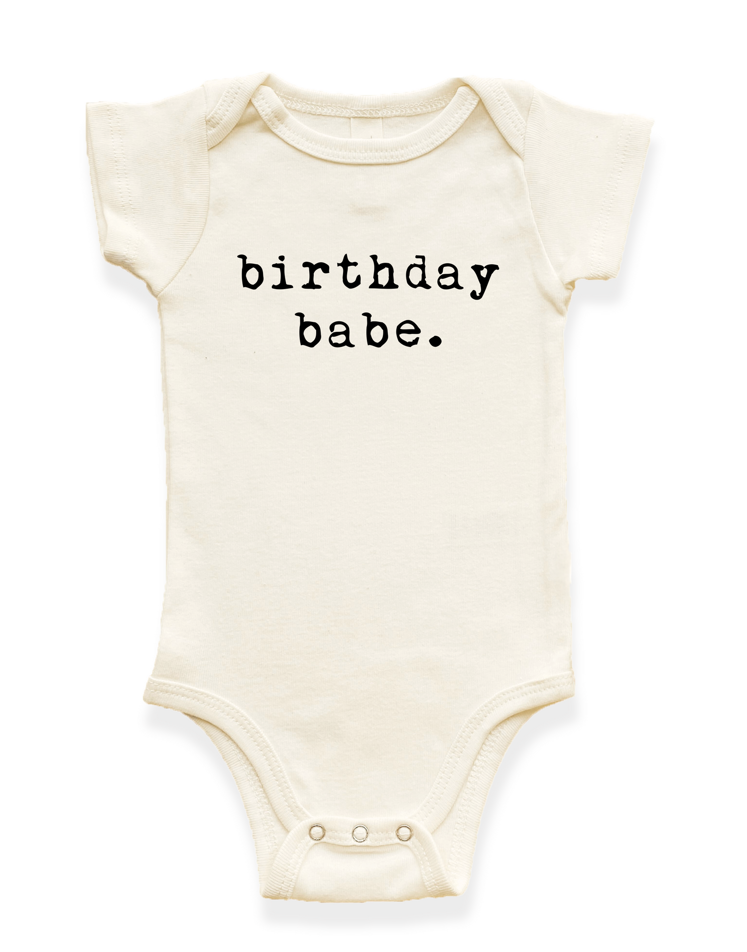 Birthday Babe Organic Baby Bodysuit