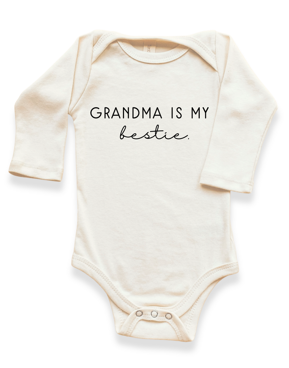 Grandma is My Bestie Organic Bodysuit Long Sleeve