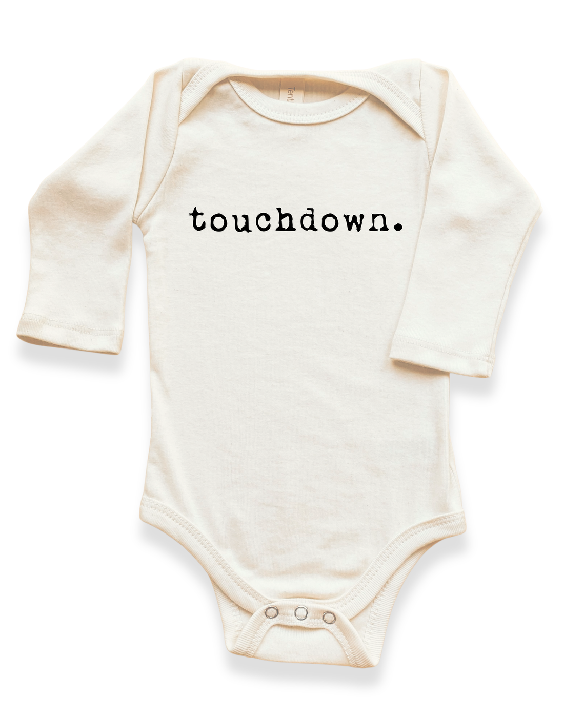 Touchdown Organic Baby Bodysuit Long Sleeve
