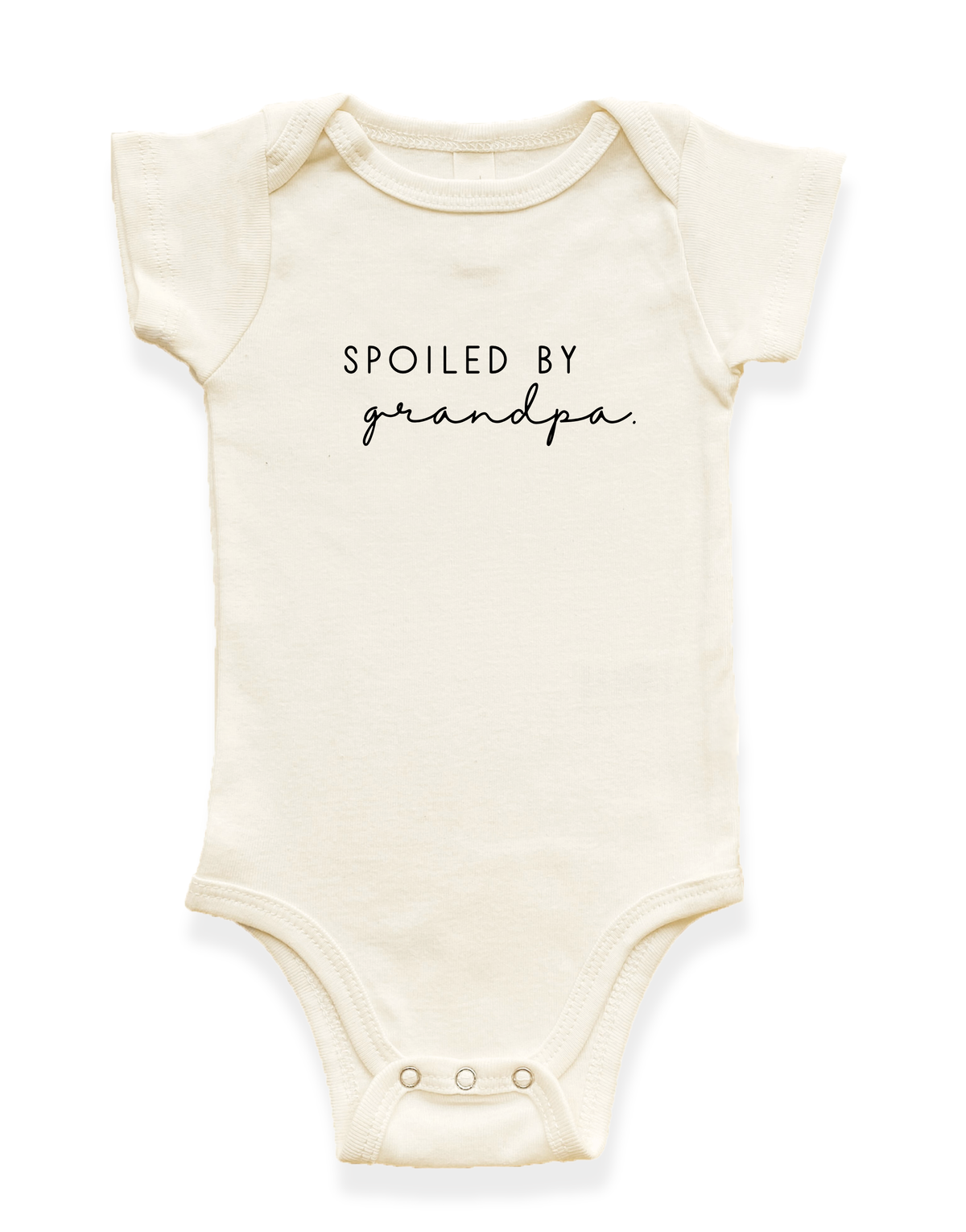 Spoiled By Grandpa Organic Baby Bodysuit
