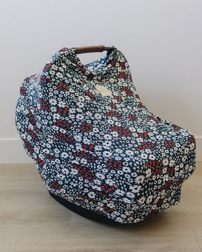 Americana Floral Ribbed Bamboo Multi-Use Cover