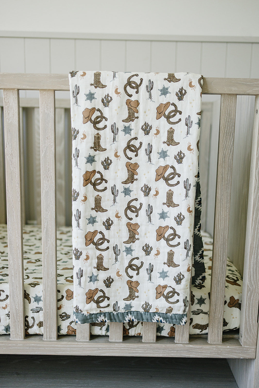 Southwest Aztec + Outlaw Cowboy Muslin Quilt