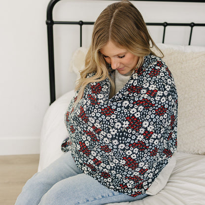 Americana Floral Ribbed Bamboo Multi-Use Cover