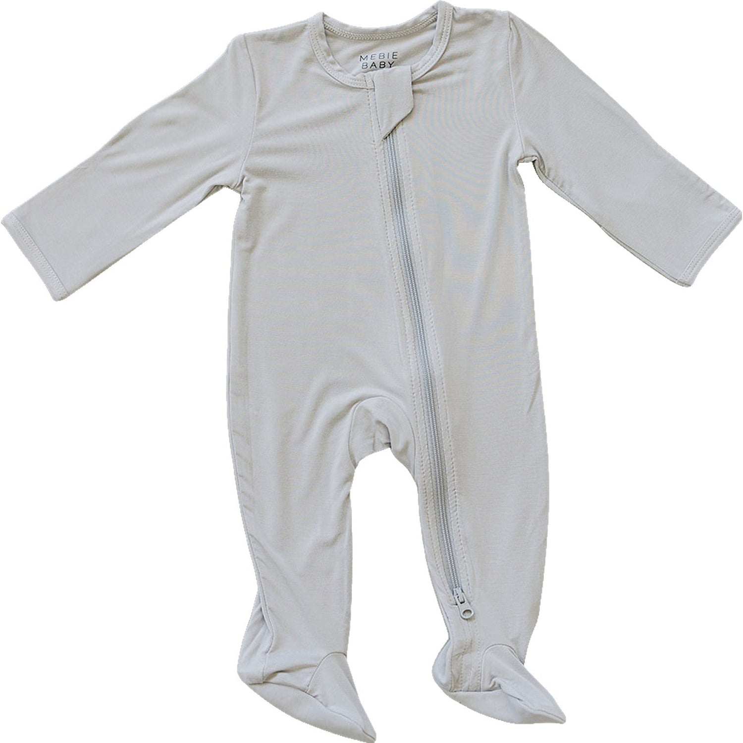 Stone Bamboo Footed Zipper