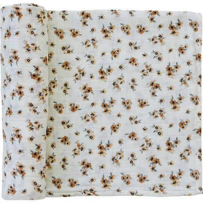 Autumn Bloom Muslin Swaddle Blanket - Tenth &amp; Pine - 