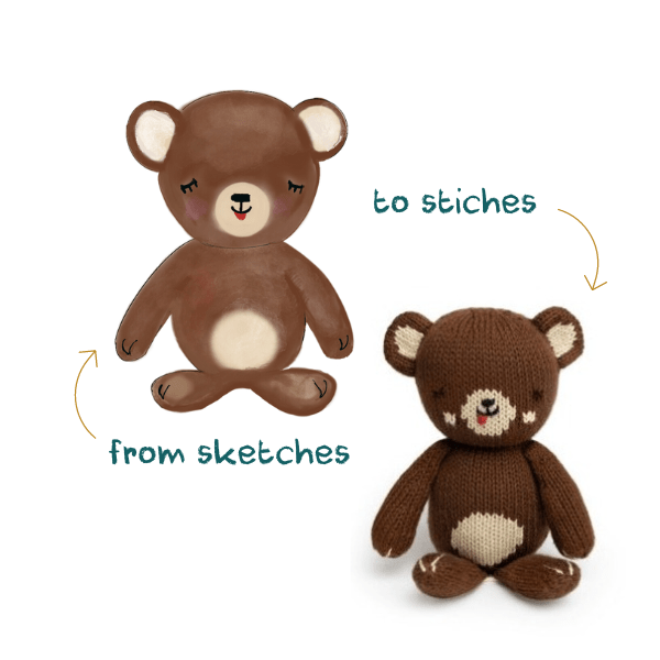 Baby Bear - Tenth &amp; Pine - Baby Knit Doll - 