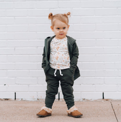 BAMBOO BASIC TEE - Cactus - Tenth & Pine - basic tee - 0/6m