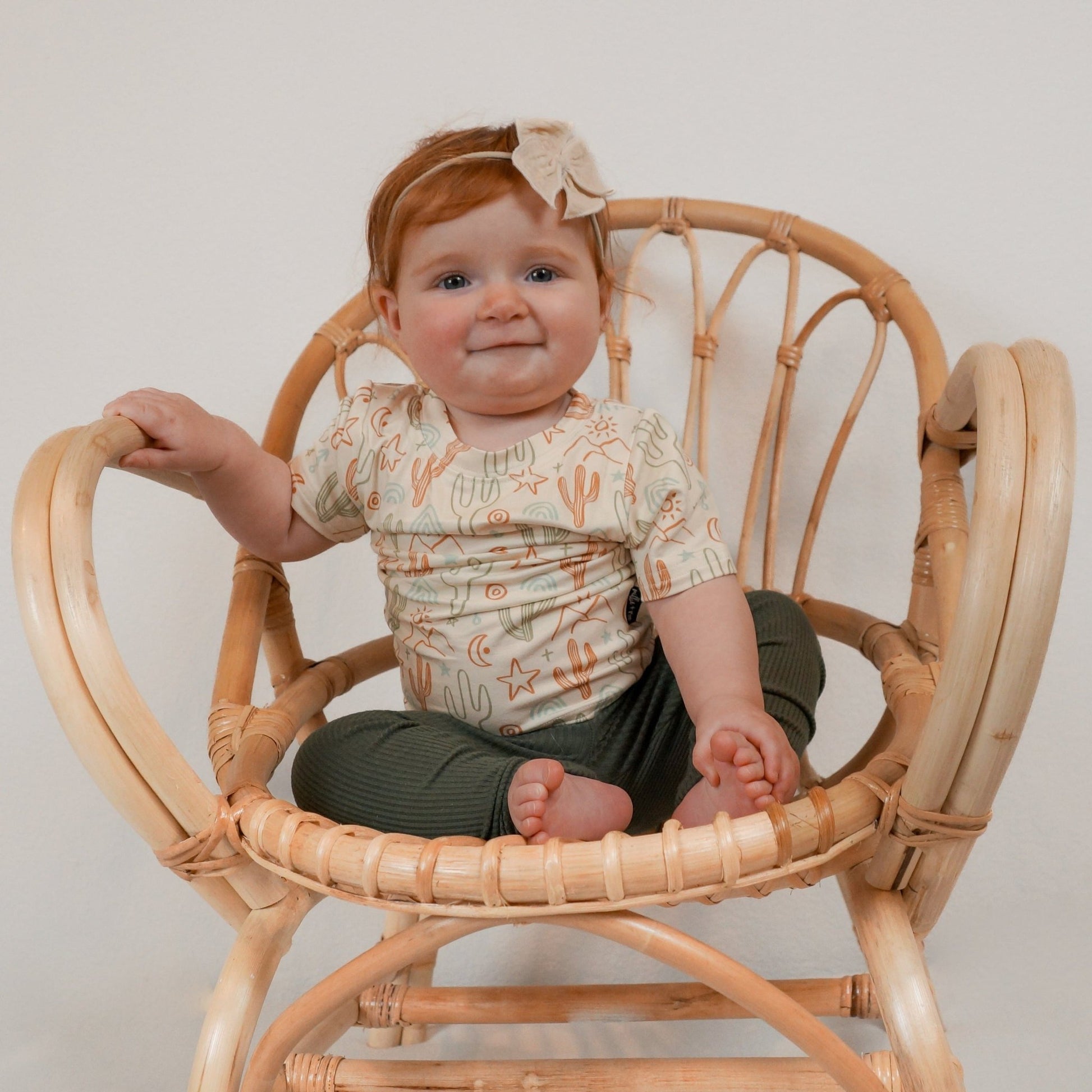 BAMBOO BASIC TEE - Cactus - Tenth & Pine - basic tee - 0/6m