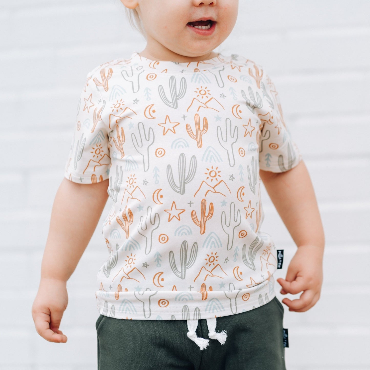 BAMBOO BASIC TEE - Cactus - Tenth & Pine - basic tee - 0/6m