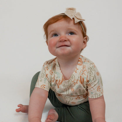 BAMBOO BASIC TEE - Cactus - Tenth & Pine - basic tee - 0/6m