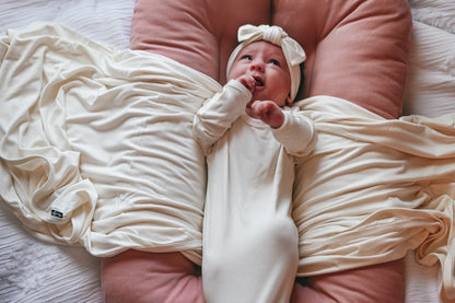 BAMBOO BLANKET - Natural - Tenth &amp; Pine - bamboo swaddle blanket - 