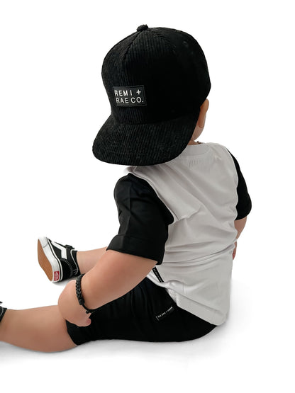 BAMBOO HAREM SHORTS - BLACK - Tenth &amp; Pine - 3 - 6M