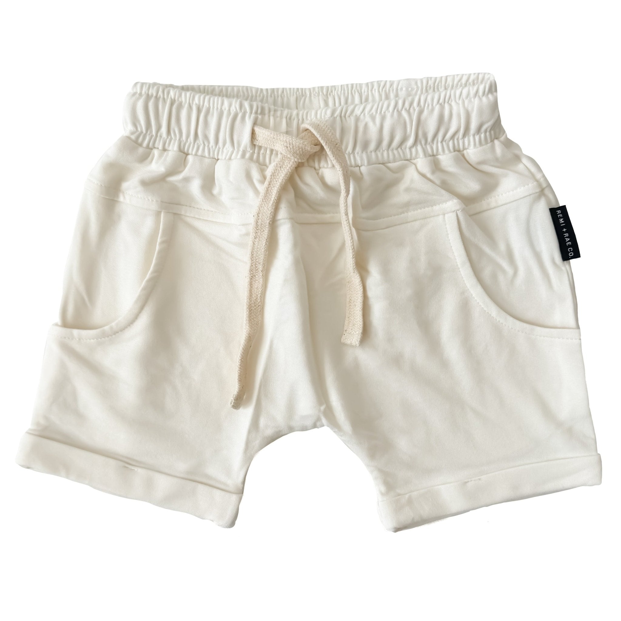 BAMBOO HAREM SHORTS - COCONUT - Tenth &amp; Pine - 3 - 6M