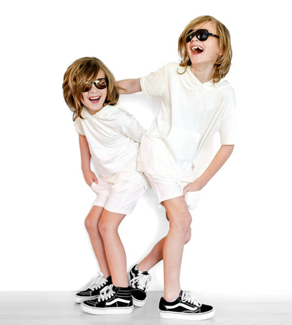 BAMBOO HAREM SHORTS - COCONUT - Tenth &amp; Pine - 3 - 6M