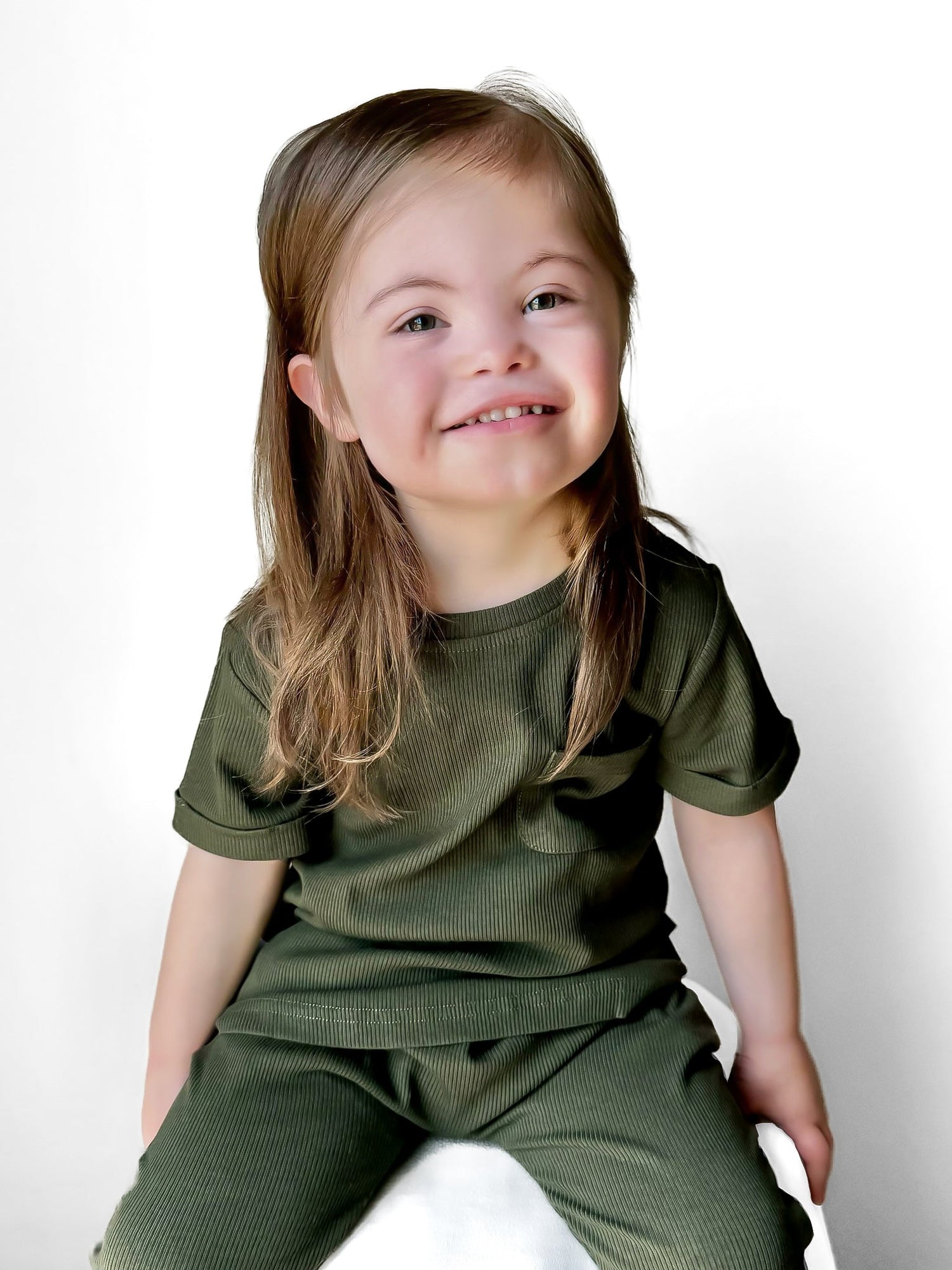 BAMBOO RIBBED JOGGERS - HUNTER - Tenth &amp; Pine - 3 - 6M