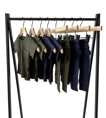 BAMBOO RIBBED JOGGERS - NAVY - Tenth &amp; Pine - 3 - 6M