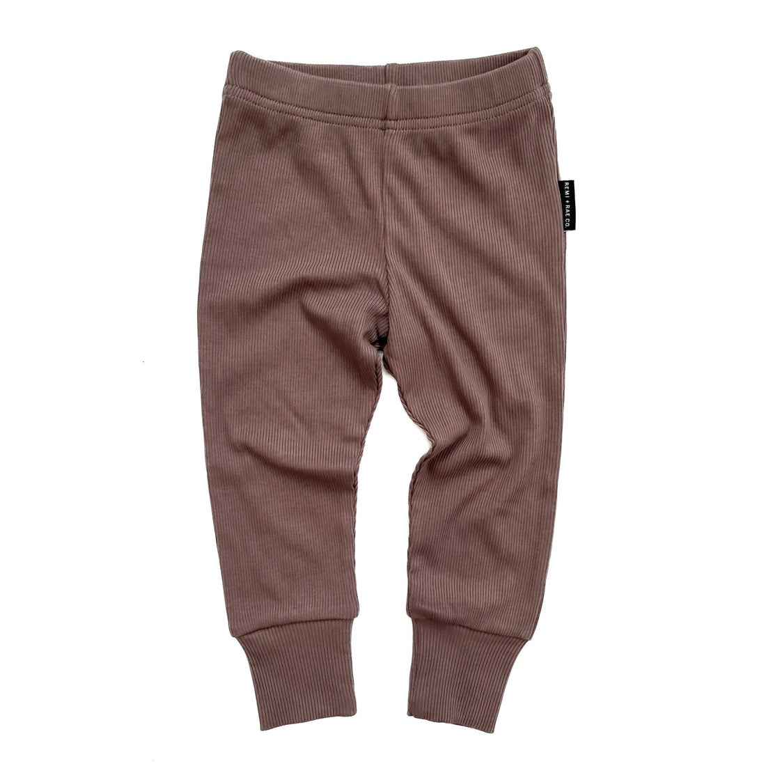 BAMBOO RIBBED LEGGINGS - MOCHA - Tenth &amp; Pine - PANTS - 3 - 6M